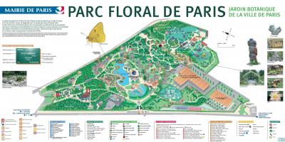Karta till Parc floral de Paris