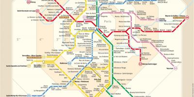 Karta över RER