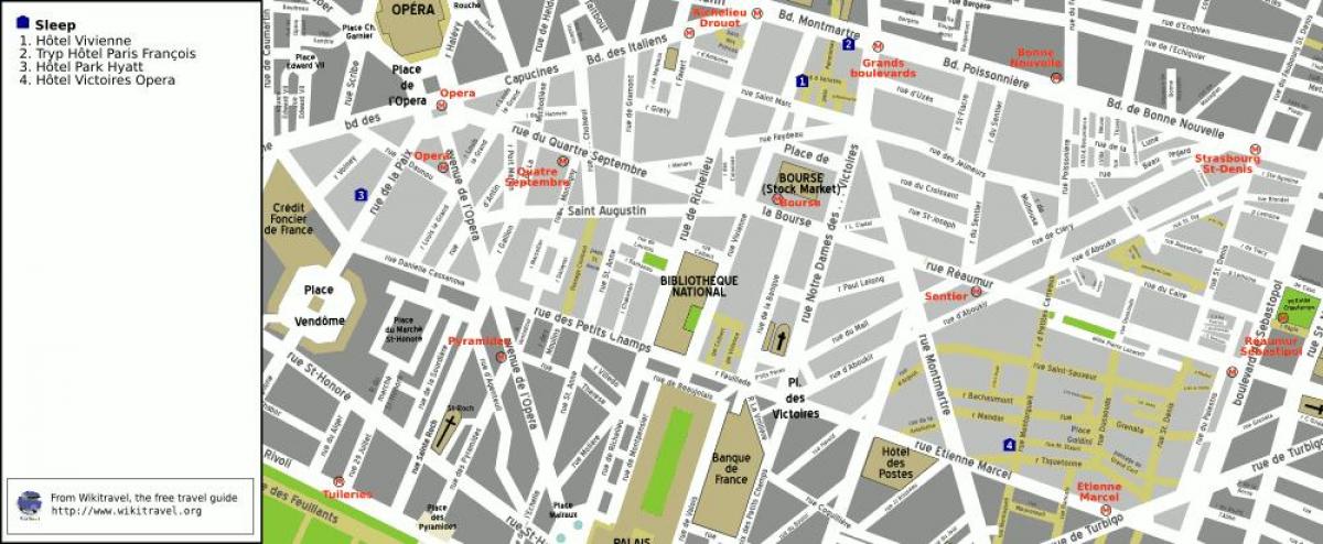 Karta 2: a arrondissementet i Paris