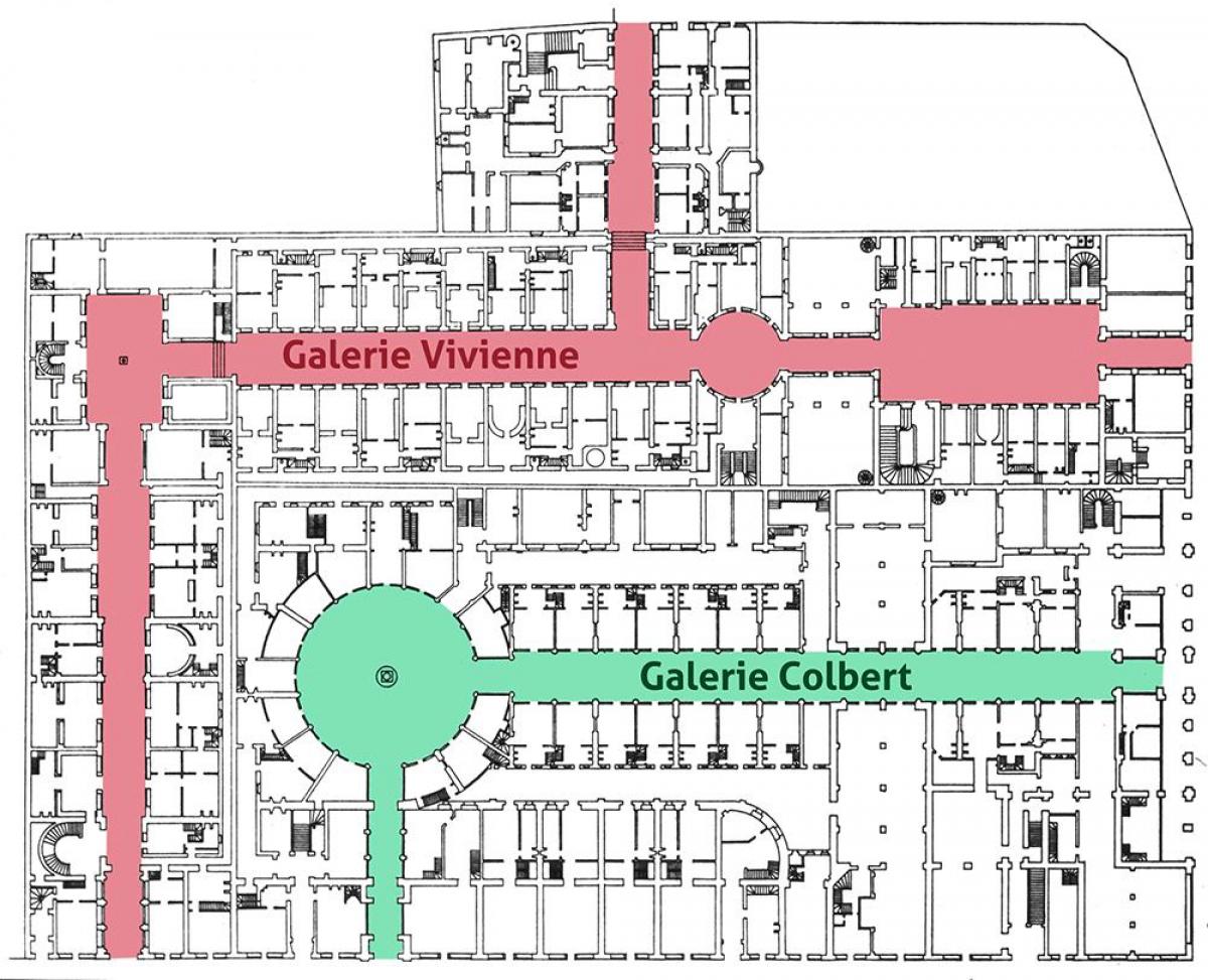 Karta över Galerie Vivienne