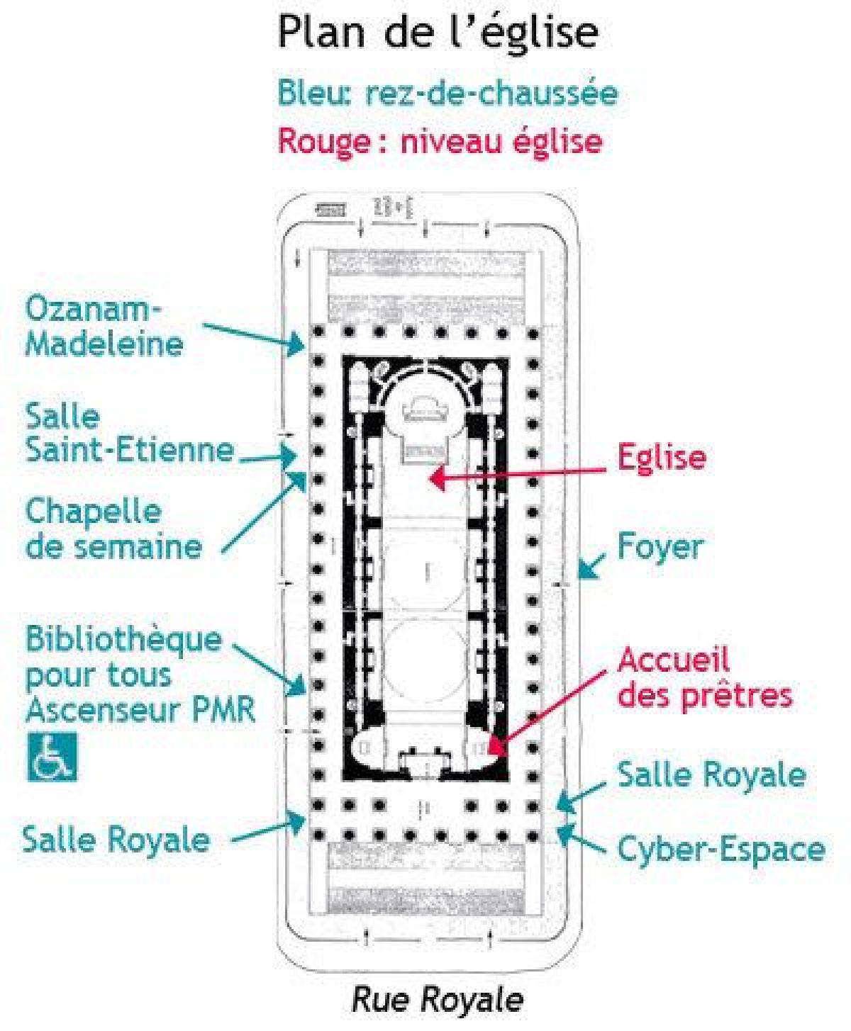 Karta över Paris Madeleine