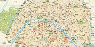 Karta över Gatorna i Paris