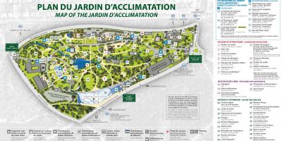 Karta över Jardin d ' Acclimatation