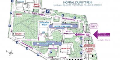 Karta över Joffre-Dupuytren ' sjukhus