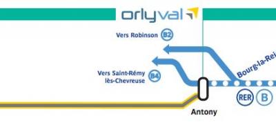 Karta över OrlyVal
