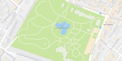 Karta till Parc Georges-Brassens