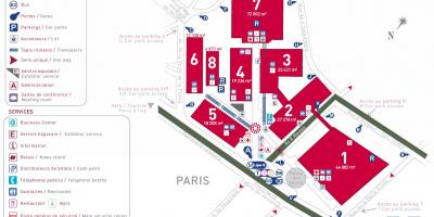 Karta över Paris expo