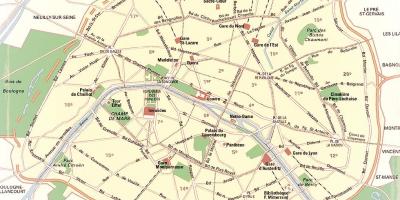 Karta över Paris Parker