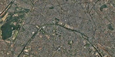 Karta över satellit-Paris