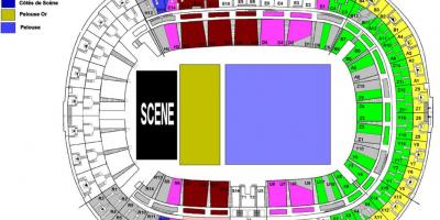 Karta över Stade de France Konsert