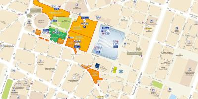 Karta över Stadsdelen Les Halles