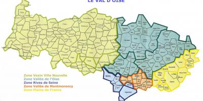 Karta över Val-d ' Oise