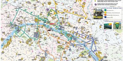 Karta över Öppen tur-Paris